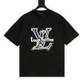 Louis Vuitton SS26 Graffiti Oversized LV Logo Print T-Shirt