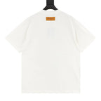 Louis Vuitton SS26 Ink Wash Blue Floral 3D LV Logo T-Shirt