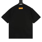 Louis Vuitton SS26 Tonal Monogram Jacquard & LV Logo Embroidered T-Shirt