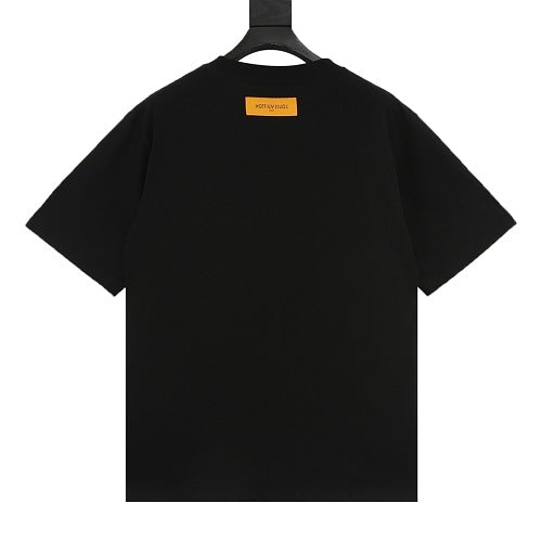 Louis Vuitton SS26 Graffiti Oversized LV Logo Print T-Shirt