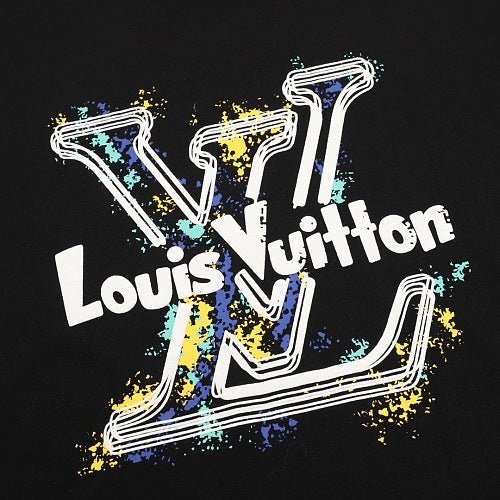 Louis Vuitton SS26 Graffiti Oversized LV Logo Print T-Shirt