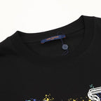 Louis Vuitton SS26 Graffiti Oversized LV Logo Print T-Shirt