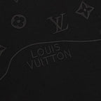 Louis Vuitton SS26 Tonal Monogram Jacquard & LV Logo Embroidered T-Shirt