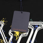 Louis Vuitton SS26 Graffiti Oversized LV Logo Print T-Shirt