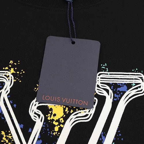 Louis Vuitton SS26 Graffiti Oversized LV Logo Print T-Shirt