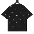 Louis Vuitton SS26 Floral Hot-Fix Crystal LV Logo T-Shirt
