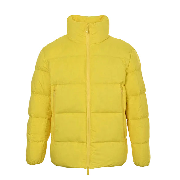 Moncler Stand Collar Solid Color Double Zipper Down Jacket