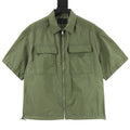 PRADA Nylon Zip-Front Utility Shirt Jacket | 2026 New Collection
