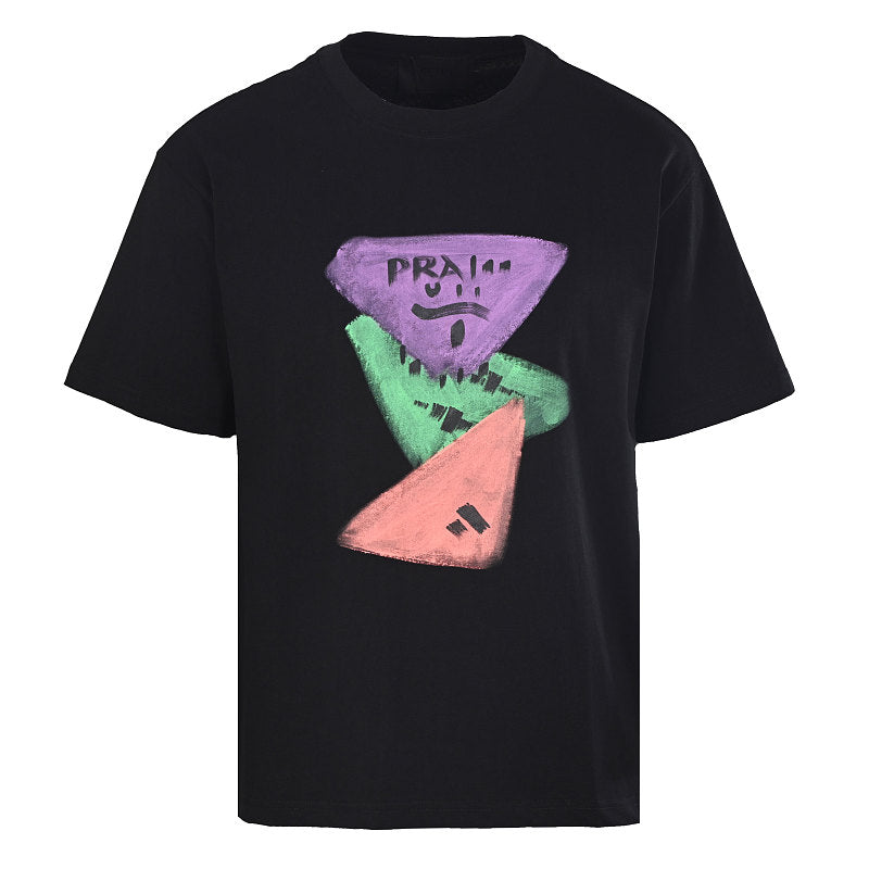PRADA Painted Print T-shirt