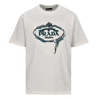 PRADA Knot Logo Embroidered T-Shirt