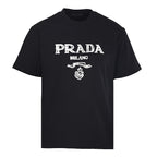 PRADA Bird's Nest Woven Embroidery T-Shirt