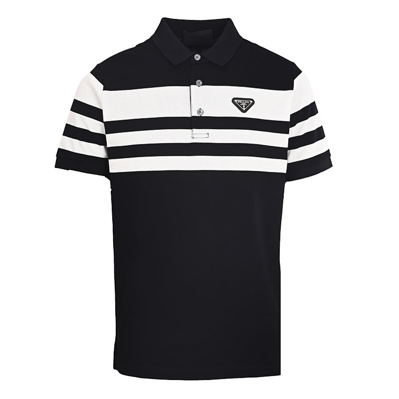 Prada Classic Triangle Logo Cotton T-Shirt