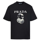 Prada Letter-Print T-Shirt