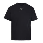 Prada T-Shirt with Under-Collar Triangle Logo