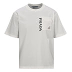 Prada Printed Pocket T-Shirt with Triangle Logo
