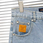 Louis Vuitton Logo-Embroidered Jeans