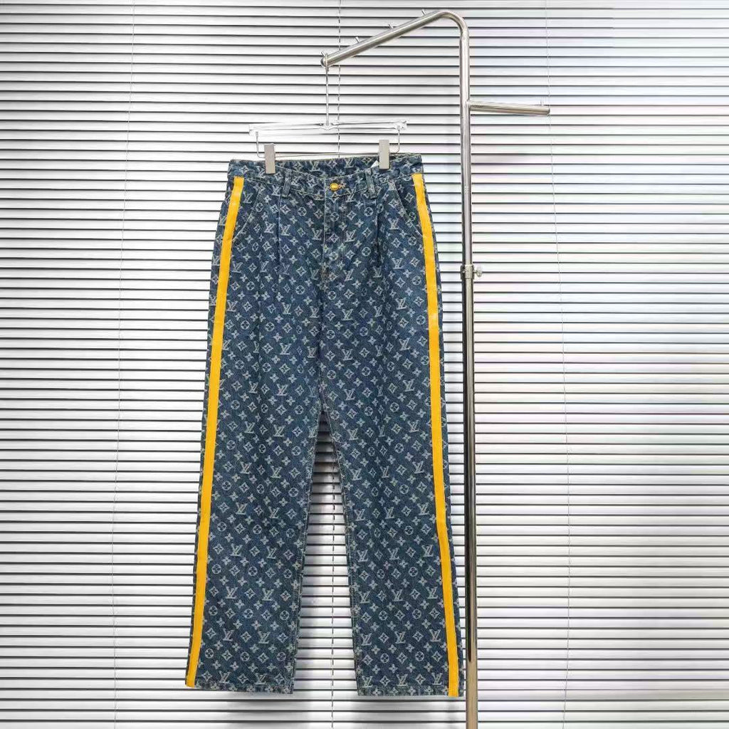 Louis Vuitton Logo-Embroidered Jeans