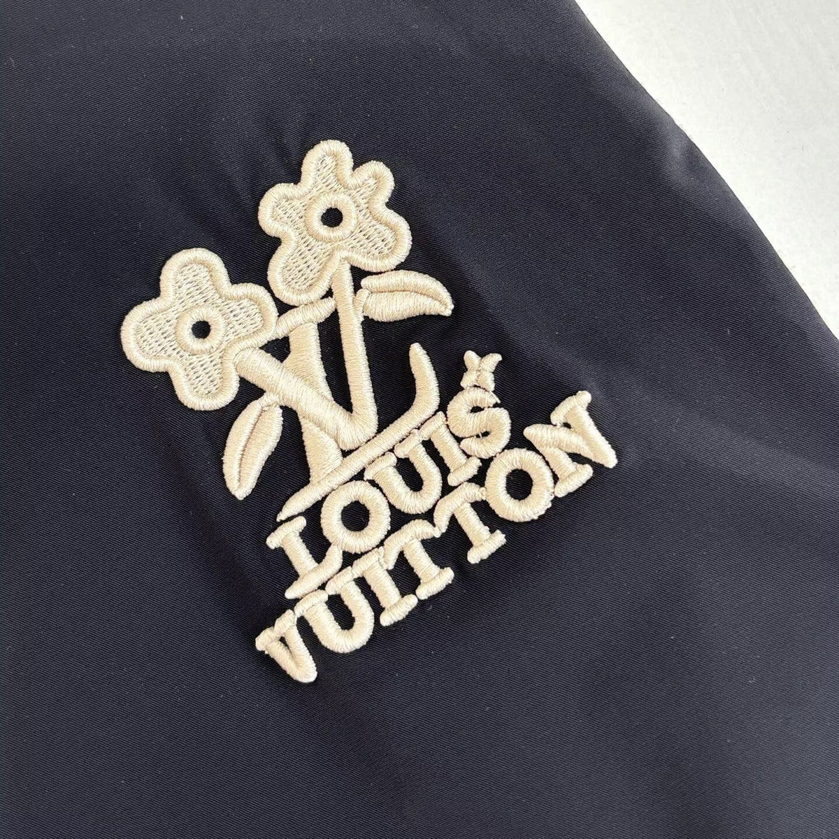 Louis Vuitton Navy Quilted Side Panel Track Trousers