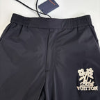 Louis Vuitton Navy Quilted Side Panel Track Trousers