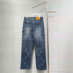 Louis Vuitton Logo-Embroidered Jeans