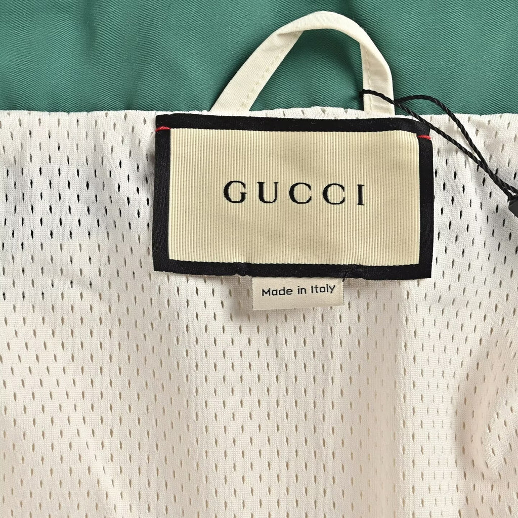 Gucci Web Stripe Colour-Block Hooded Jacket