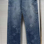Louis Vuitton Logo-Embroidered Jeans