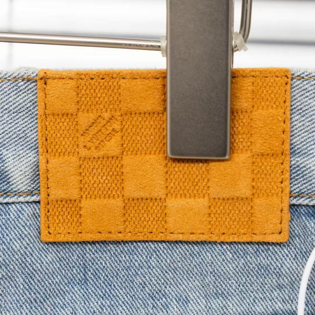 Louis Vuitton Logo-Embroidered Jeans