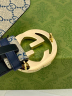 Gucci Classic Men's Belt — Gold Buckle & Silver Buckle