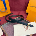 Louis Vuitton Monogram Belt – LV Initiales Gold Buckle | Women’s Luxury