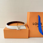 Louis Vuitton Monogram Belt – Gold Buckle | Women