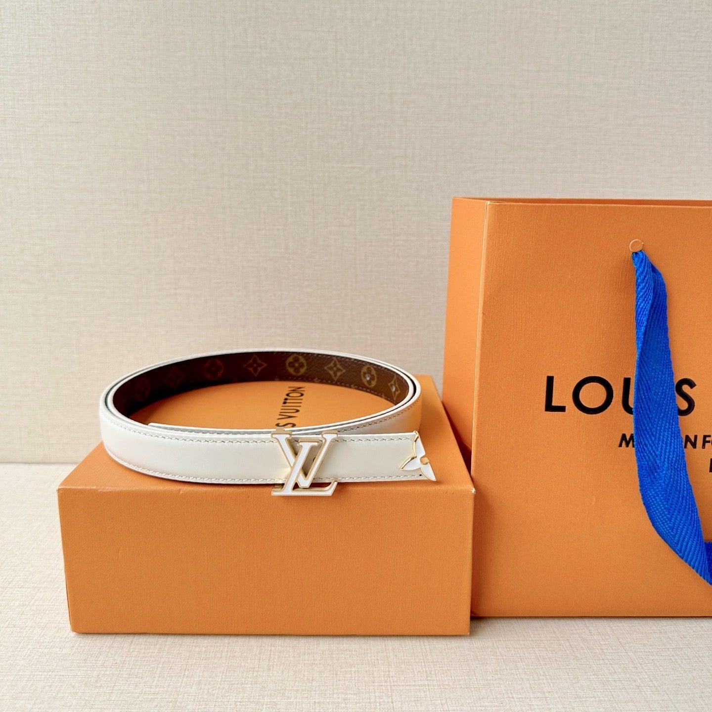 Louis Vuitton Monogram Belt – Gold Buckle | Women