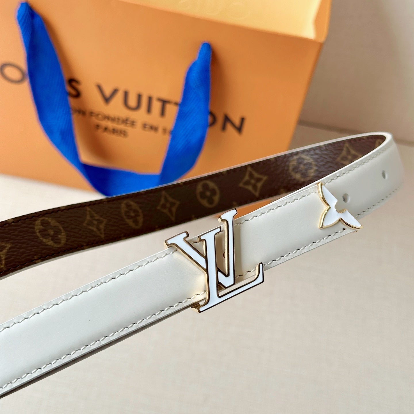 Louis Vuitton Monogram Belt – Gold Buckle | Women