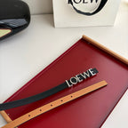Loewe Women’s Leather Belt – Iconic Anagram Buckle | Spanish Luxury