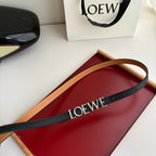 Loewe Women’s Leather Belt – Iconic Anagram Buckle | Spanish Luxury
