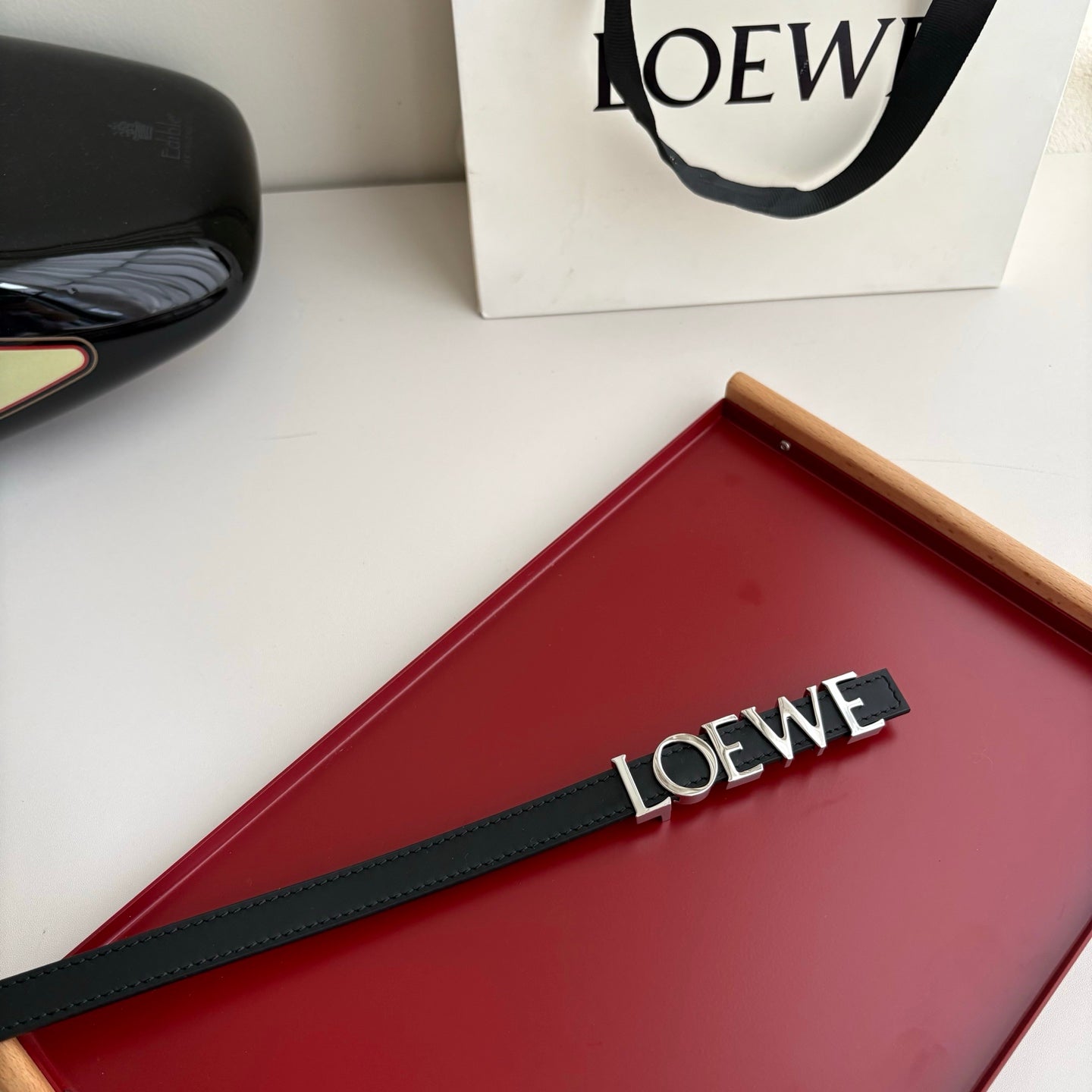 Loewe Women’s Leather Belt – Iconic Anagram Buckle | Spanish Luxury