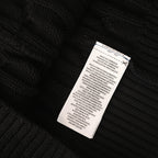 Ralph Lauren Cable-Knit V-Neck Sweater - Black - view 4