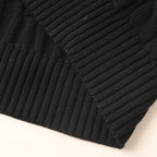 Ralph Lauren Cable-Knit V-Neck Sweater - Black - view 5