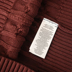 Ralph Lauren Cable-Knit V-Neck Sweater - Burgundy - view 4