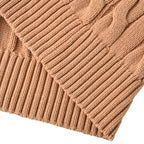 Ralph Lauren Cable-Knit V-Neck Sweater - Camel - view 5