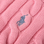 Ralph Lauren Cable-Knit V-Neck Sweater - Pink - view 8