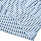 Ralph Lauren Cable-Knit V-Neck Sweater - Light Blue - view 5