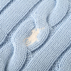 Ralph Lauren Cable-Knit V-Neck Sweater - Light Blue - view 8