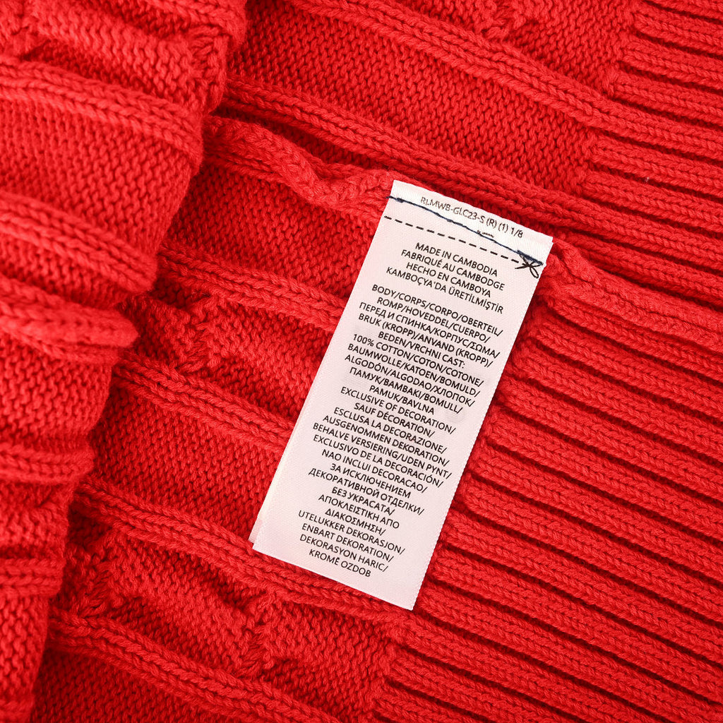 Ralph Lauren Cable-Knit Half-Zip Sweater - Red - view 4