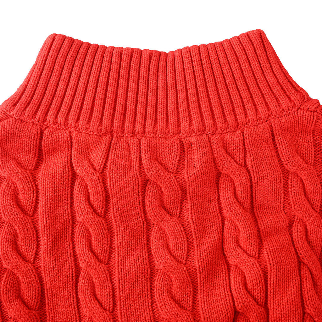 Ralph Lauren Cable-Knit Half-Zip Sweater - Scarlet - view 6
