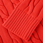 Ralph Lauren Cable-Knit Half-Zip Sweater - Scarlet - view 7
