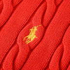 Ralph Lauren Cable-Knit Half-Zip Sweater - Scarlet - view 9
