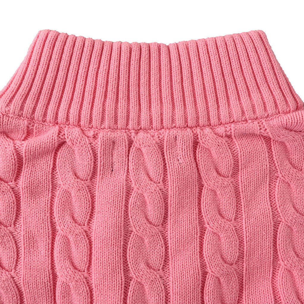Ralph Lauren Cable-Knit Half-Zip Sweater - Pink - view 6