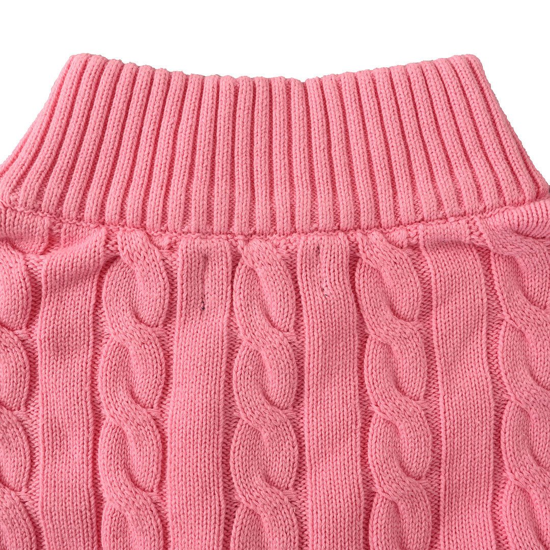 Ralph Lauren Cable-Knit Half-Zip Sweater - Pink - view 6
