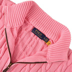 Ralph Lauren Cable-Knit Half-Zip Sweater - Pink - view 10