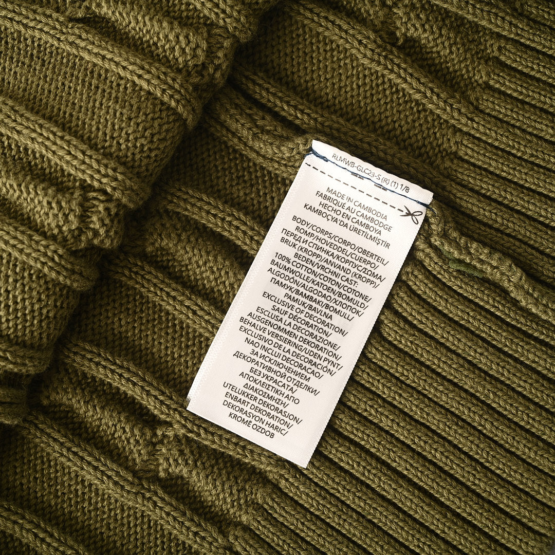 Ralph Lauren Cable-Knit Half-Zip Sweater - Olive - view 4